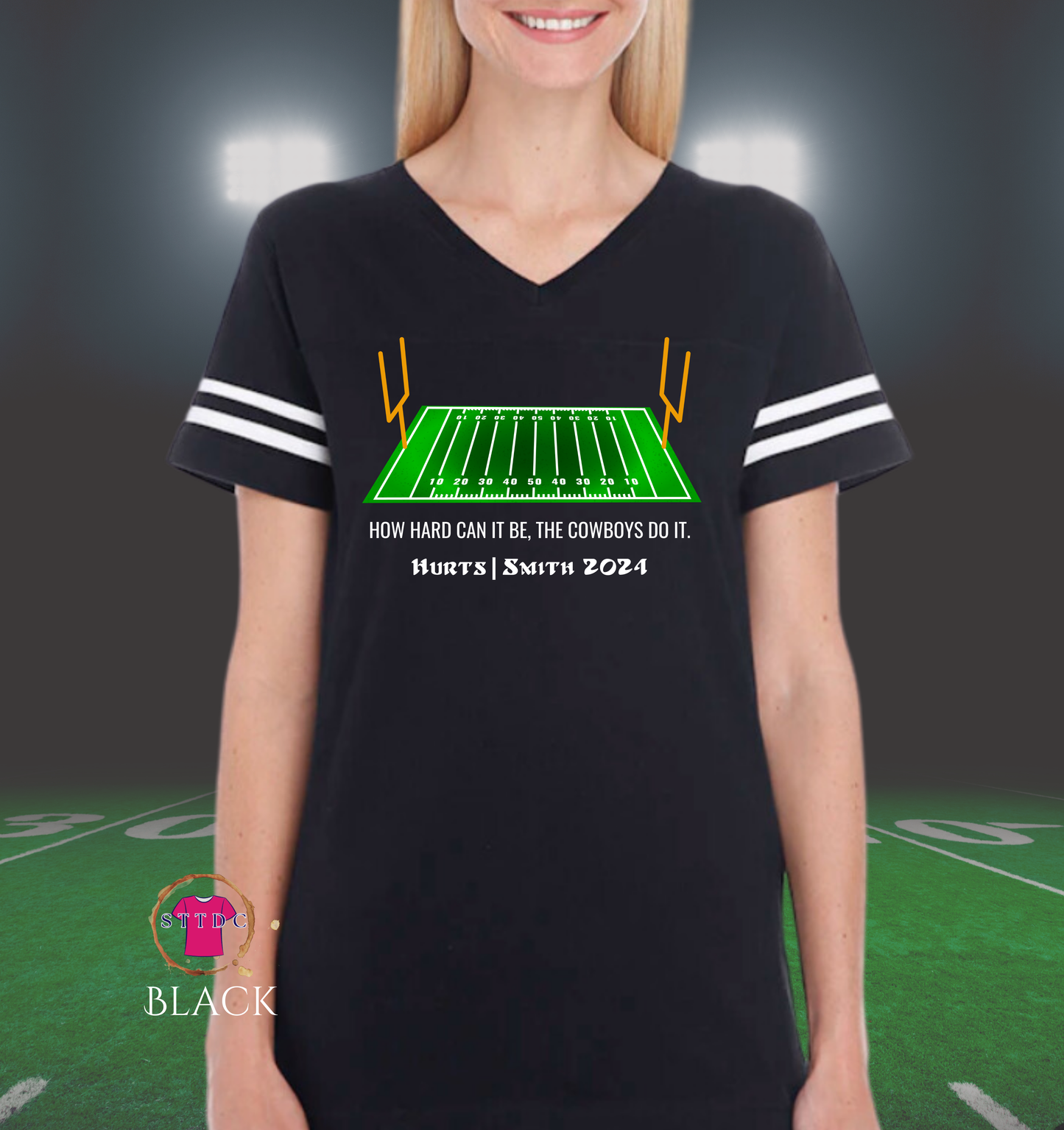 How hard can it be the cowboys do it Presidential football jersey tees field