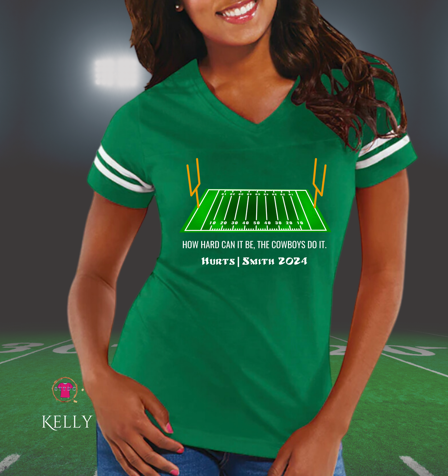 How hard can it be the cowboys do it Presidential football jersey tees field