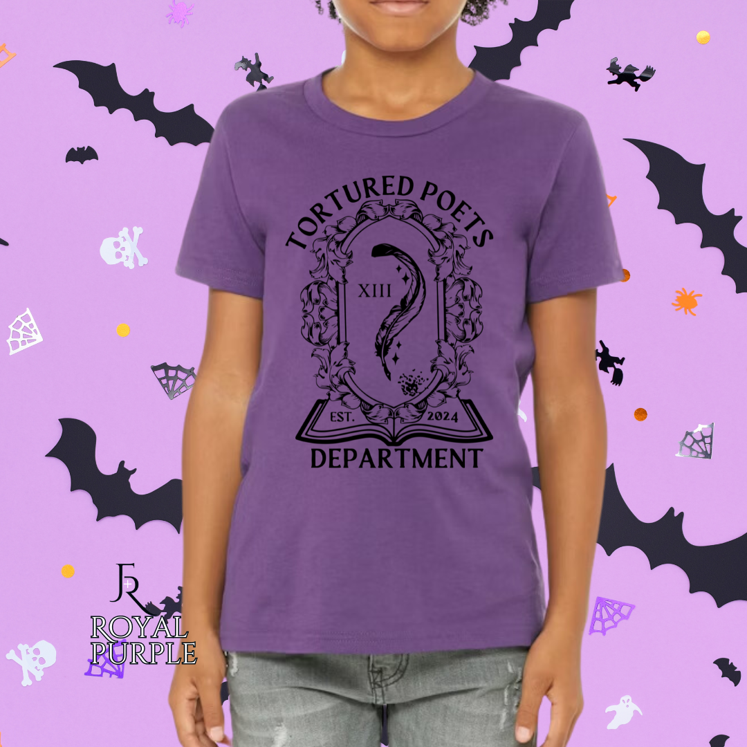 T Swift Tortured Poets Magical Quill Youth Tee