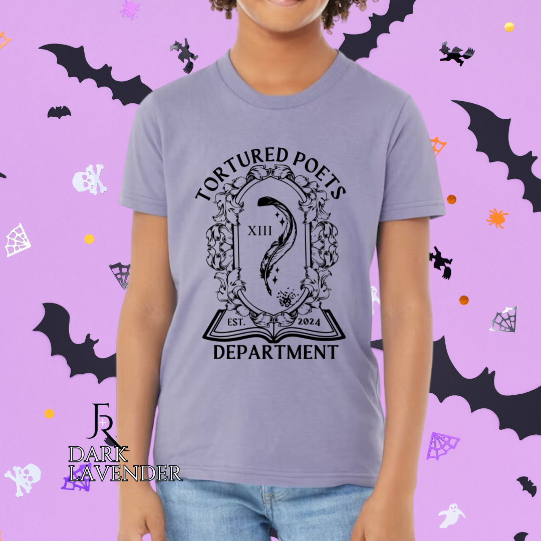 T Swift Tortured Poets Magical Quill Youth Tee