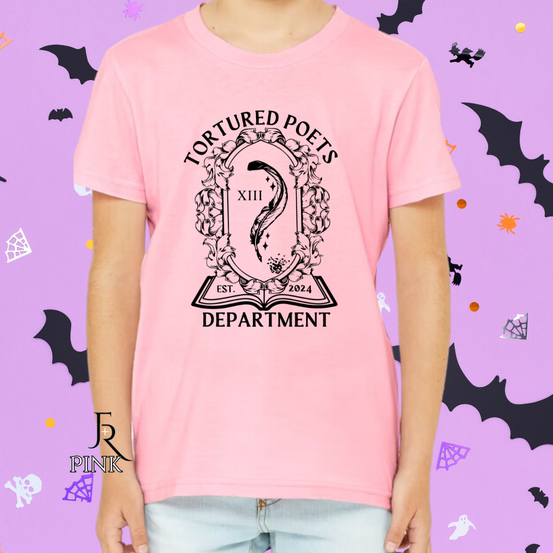 T Swift Tortured Poets Magical Quill Youth Tee