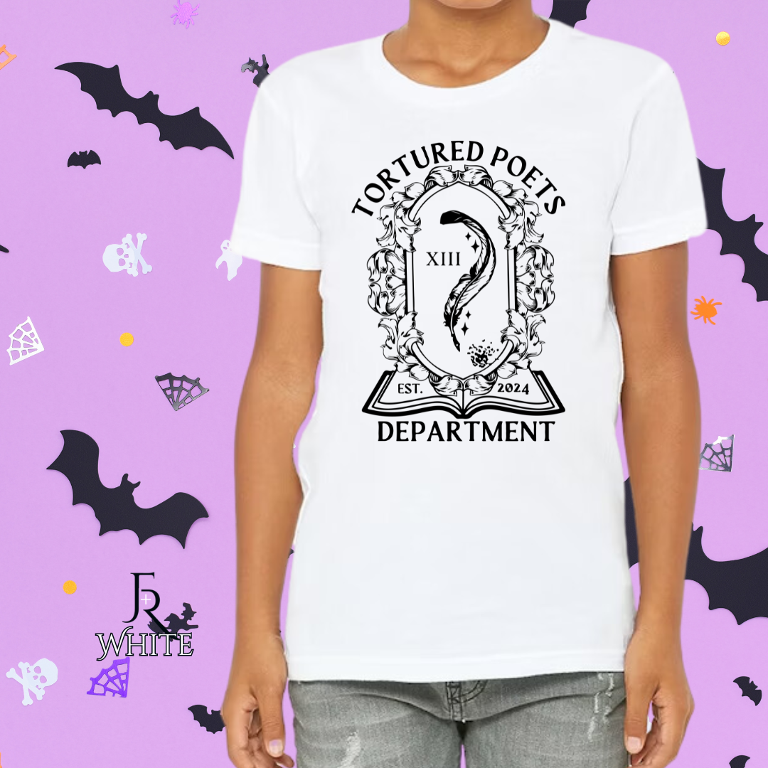 T Swift Tortured Poets Magical Quill Youth Tee