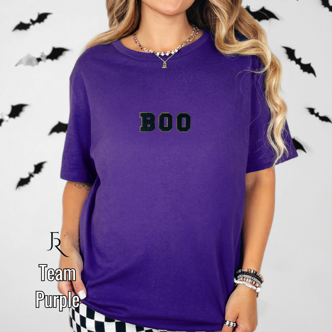 BOO Varsity Letter Tee Adult