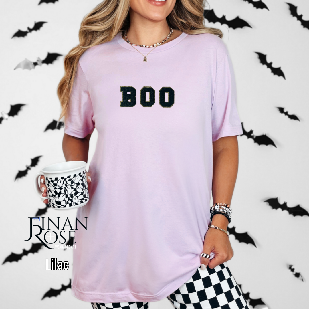 BOO Varsity Letter Tee Adult