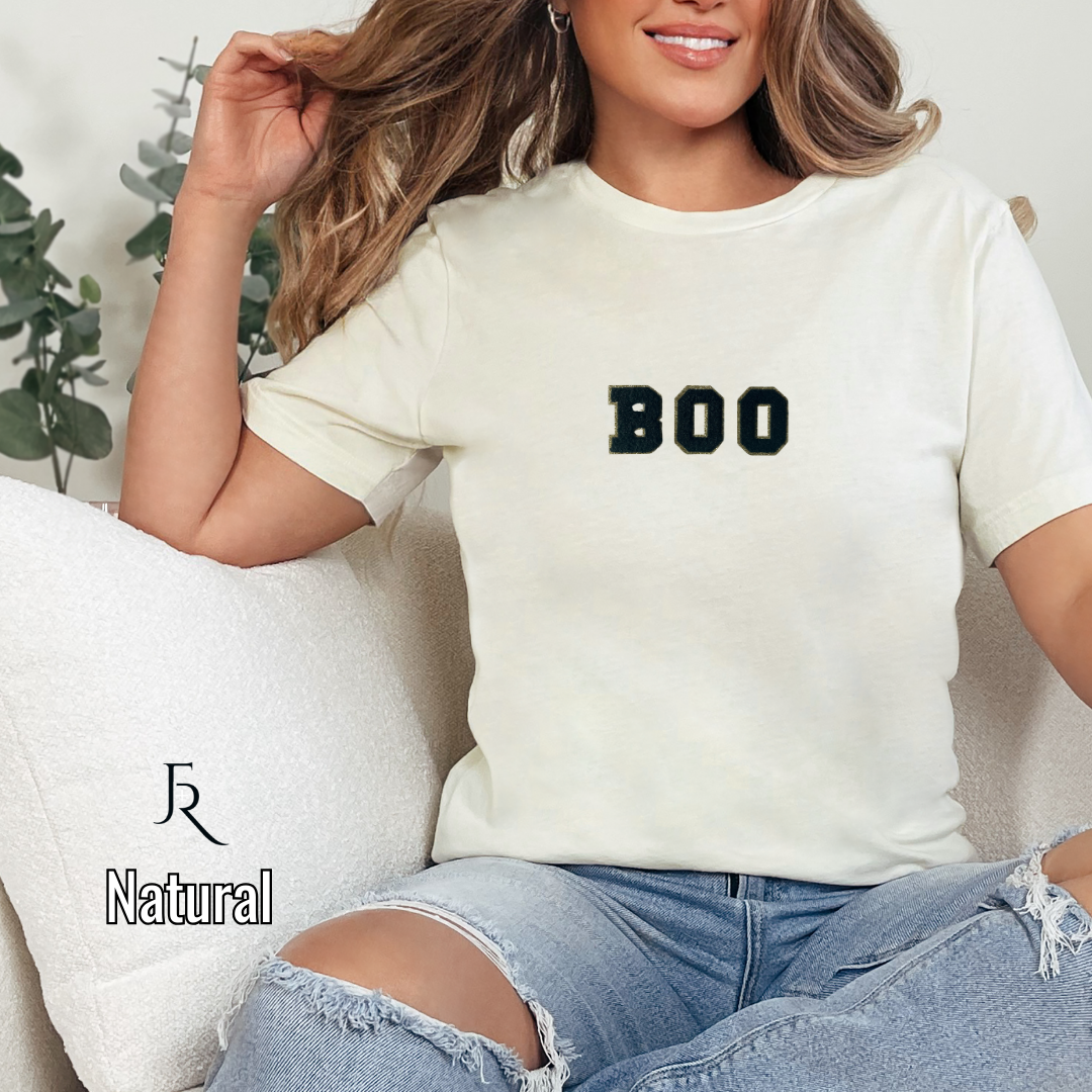 BOO Varsity Letter Tee Adult