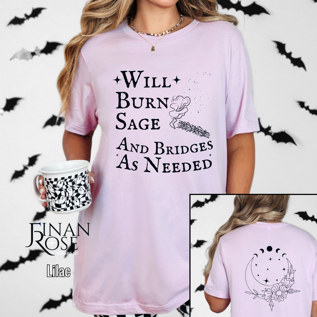 Burn Sage and Bridges Tee Adult