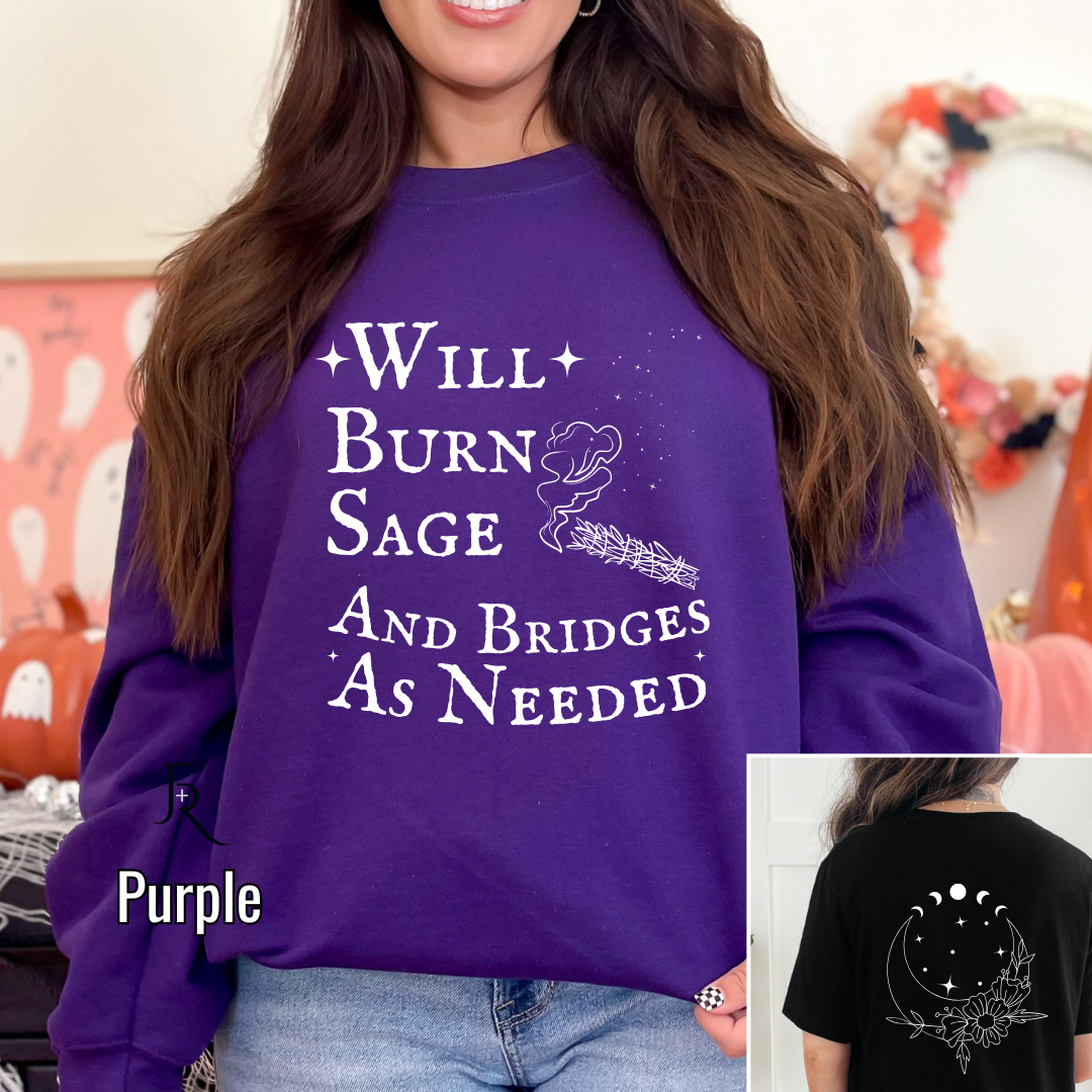 Burn Sage and Bridges Pullover Adult