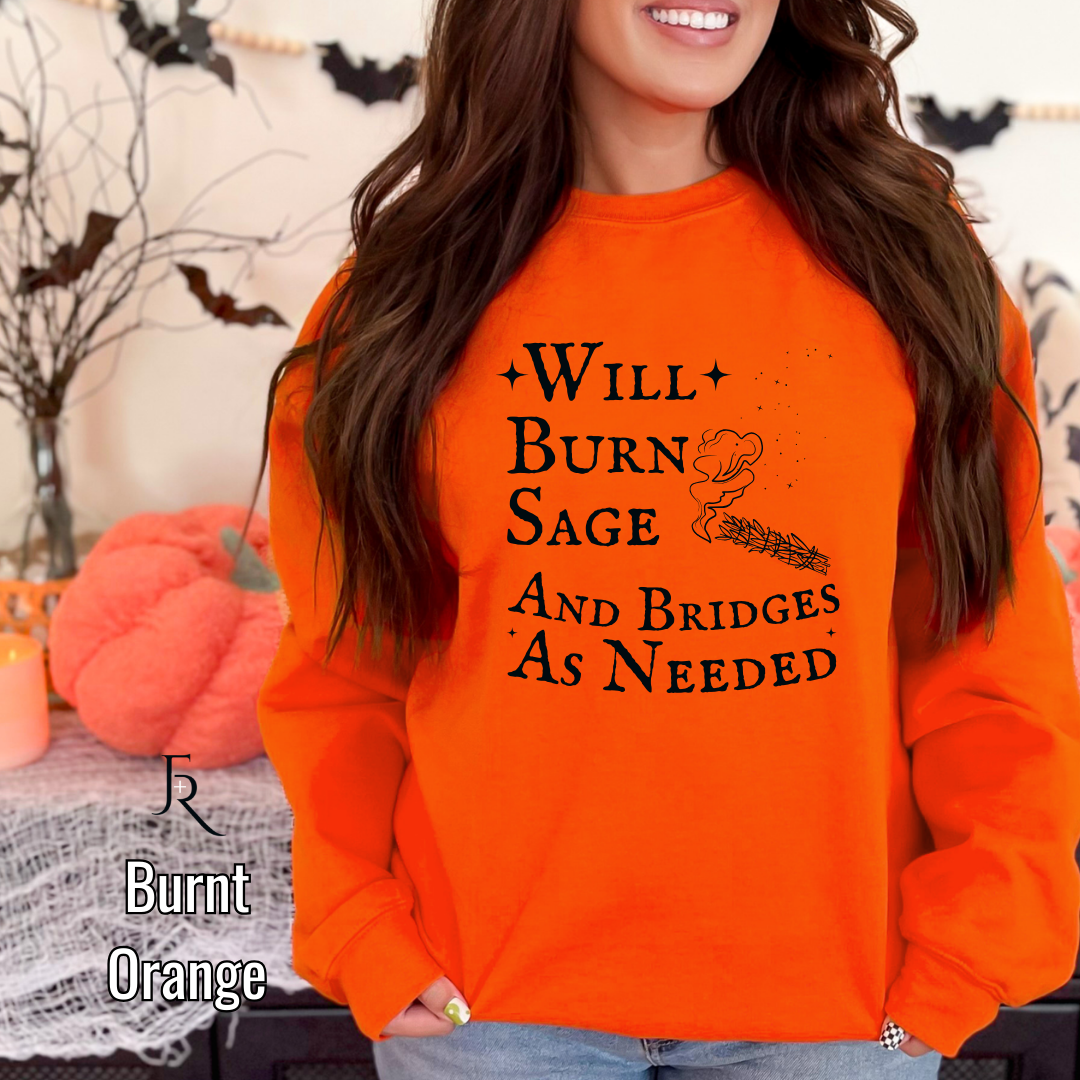 Burn Sage and Bridges Pullover Adult