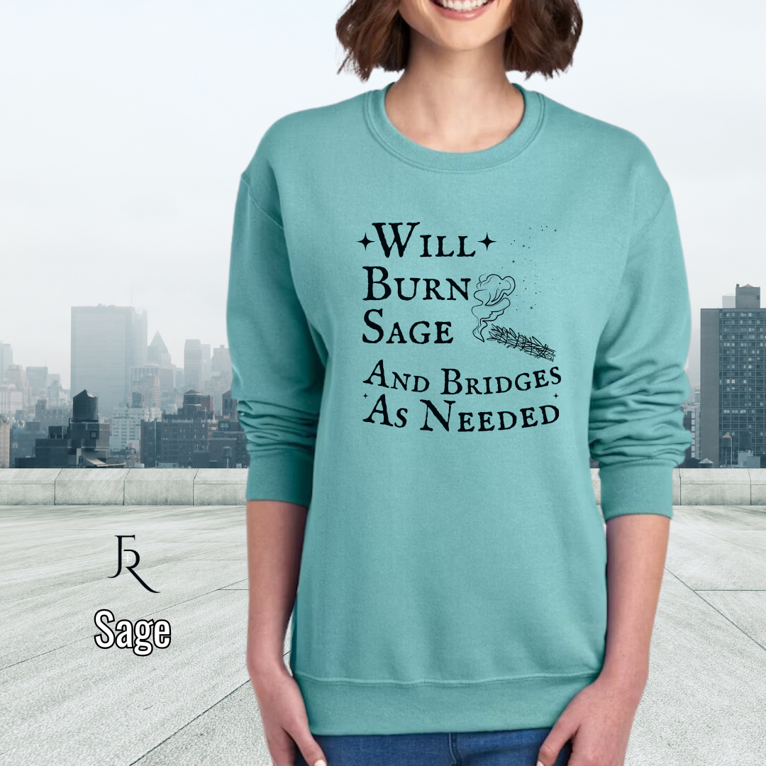 Burn Sage and Bridges Pullover Adult
