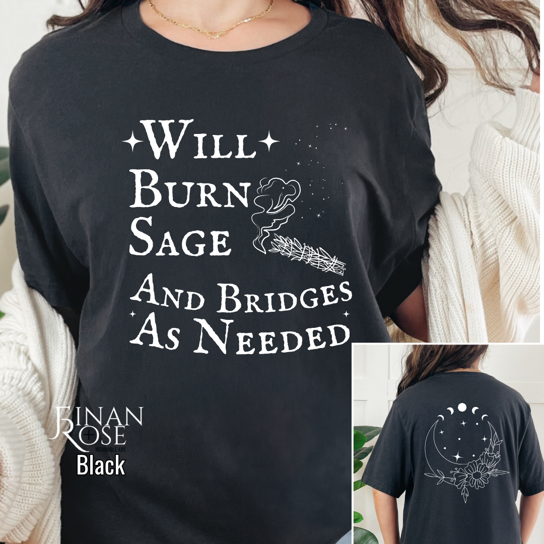 Burn Sage and Bridges Tee Adult