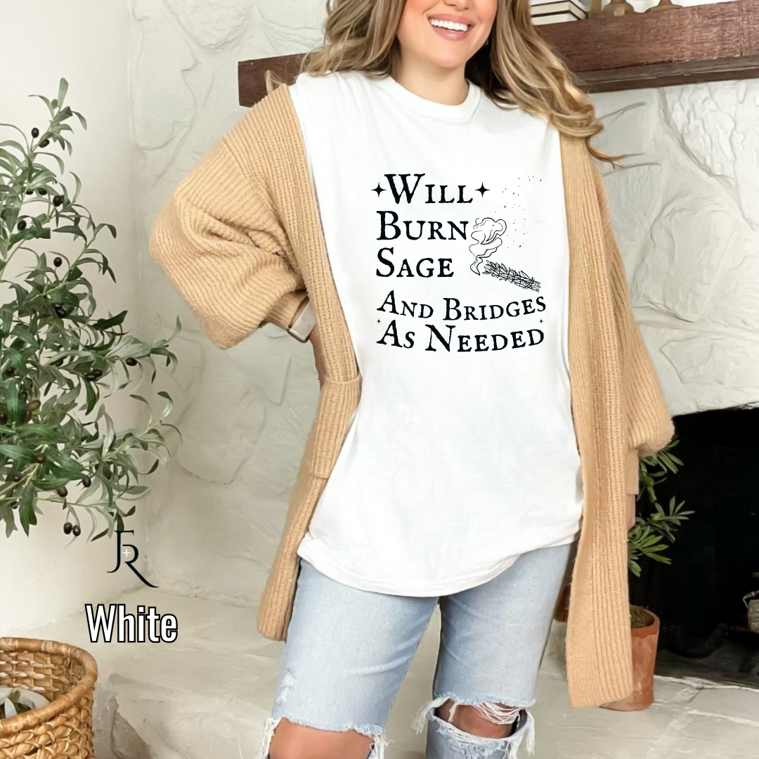 Burn Sage and Bridges Tee Adult