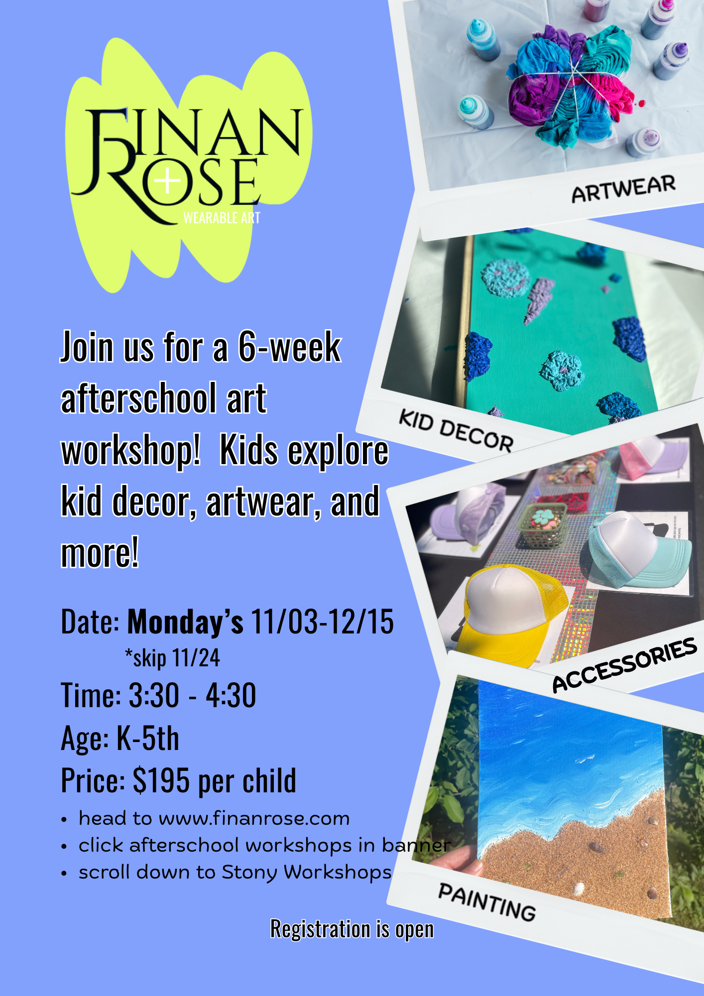 Lower Gwynedd Afterschool Art Workshop MONDAY SESSION