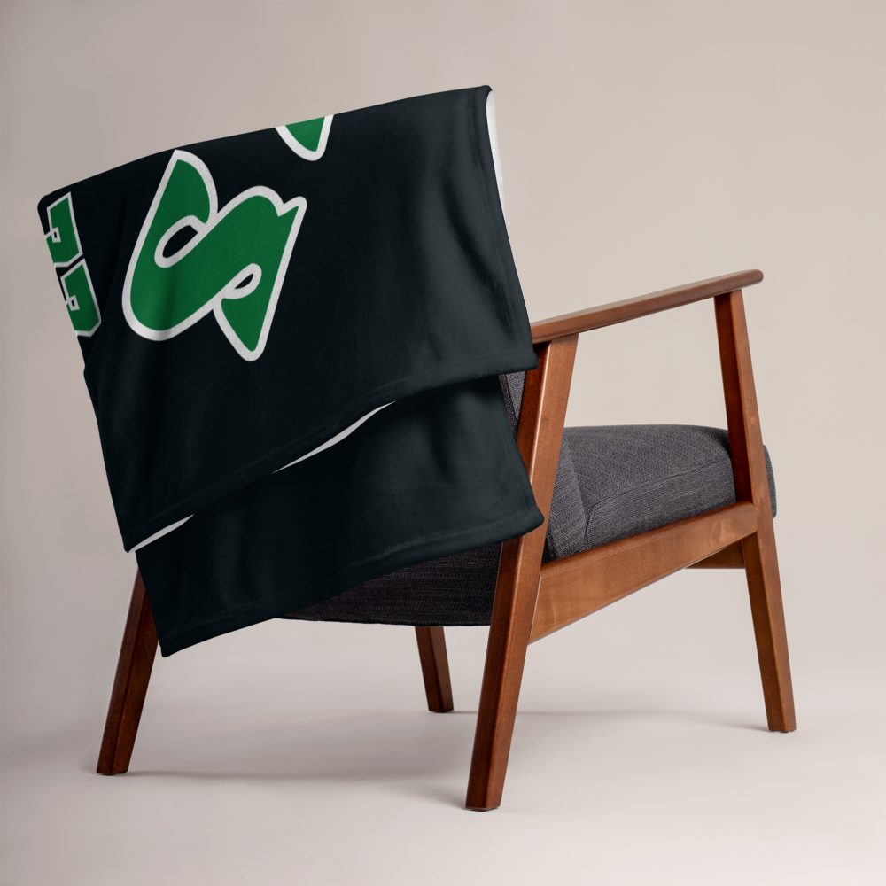 Eagles Retro Helmet Throw Blanket