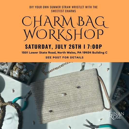 Summer Straw Charm Wristlet Workshop