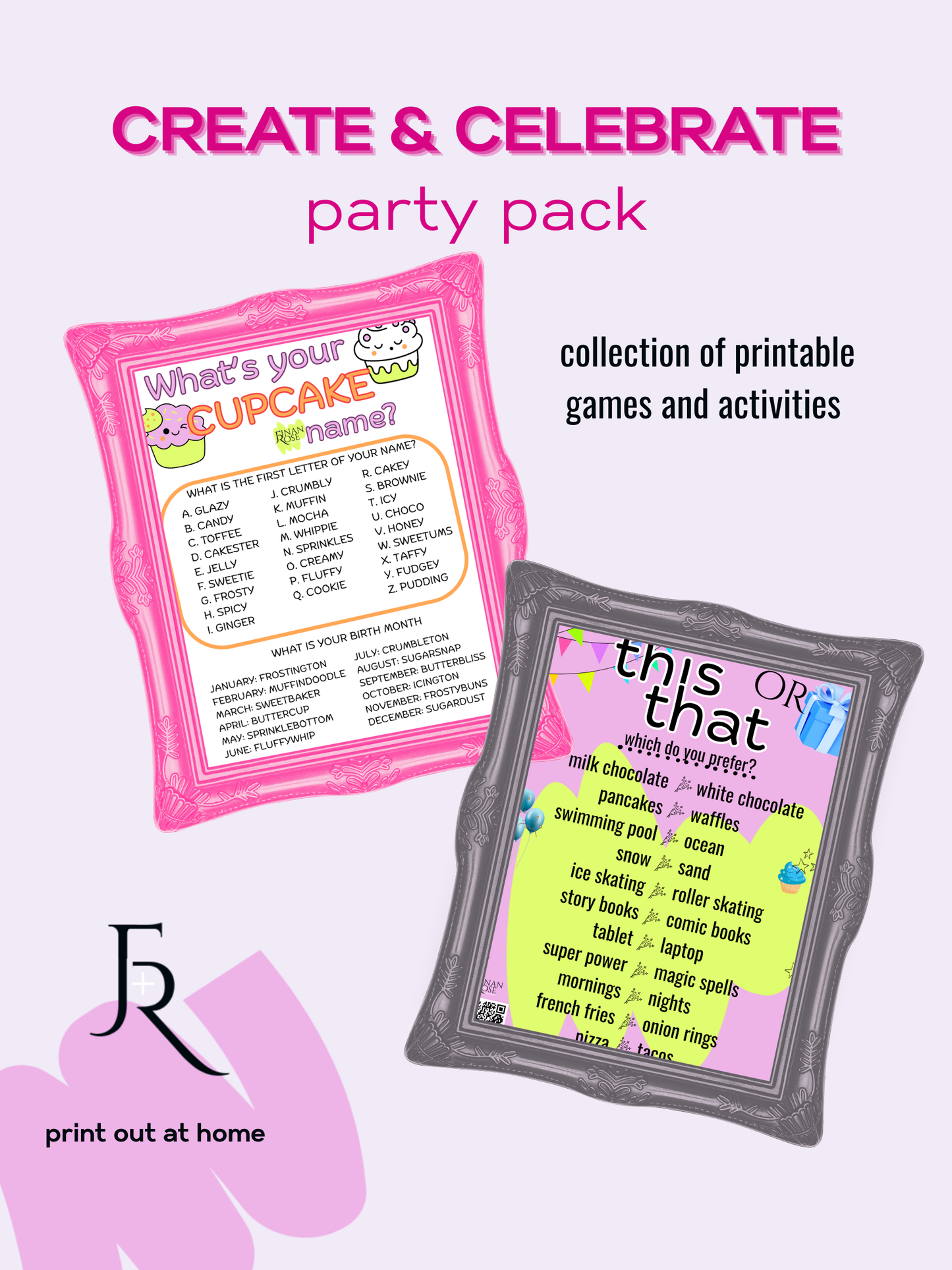 Create and Celebrate Party Fun Pack
