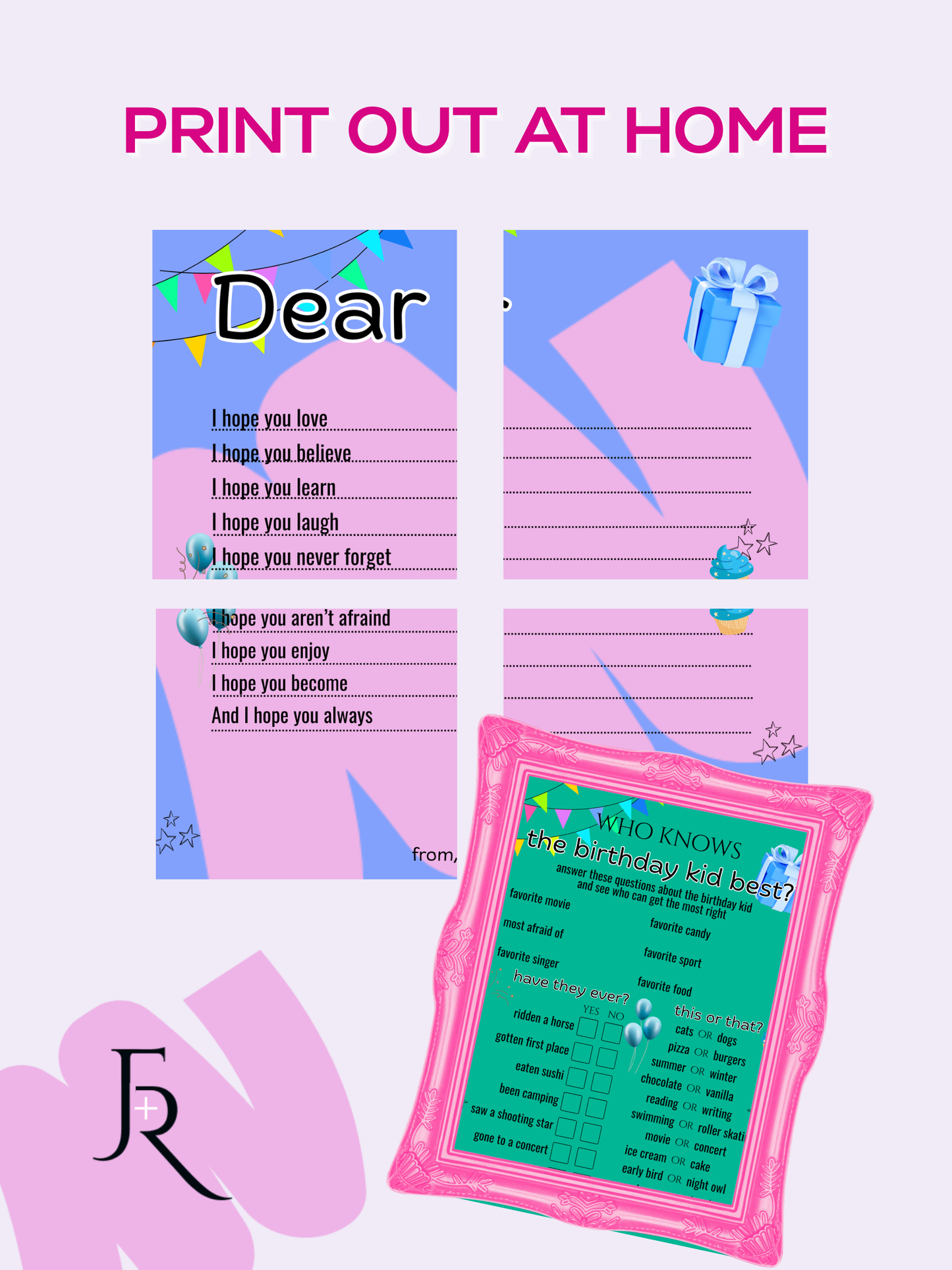 Create and Celebrate Party Fun Pack