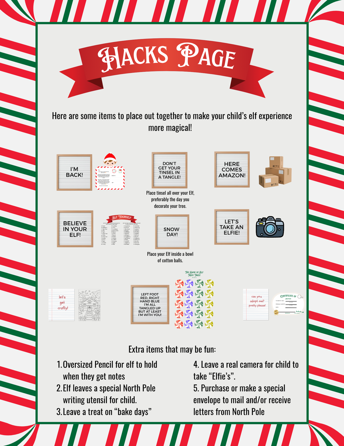 Elf on the Shelf Kit Printable Bundle