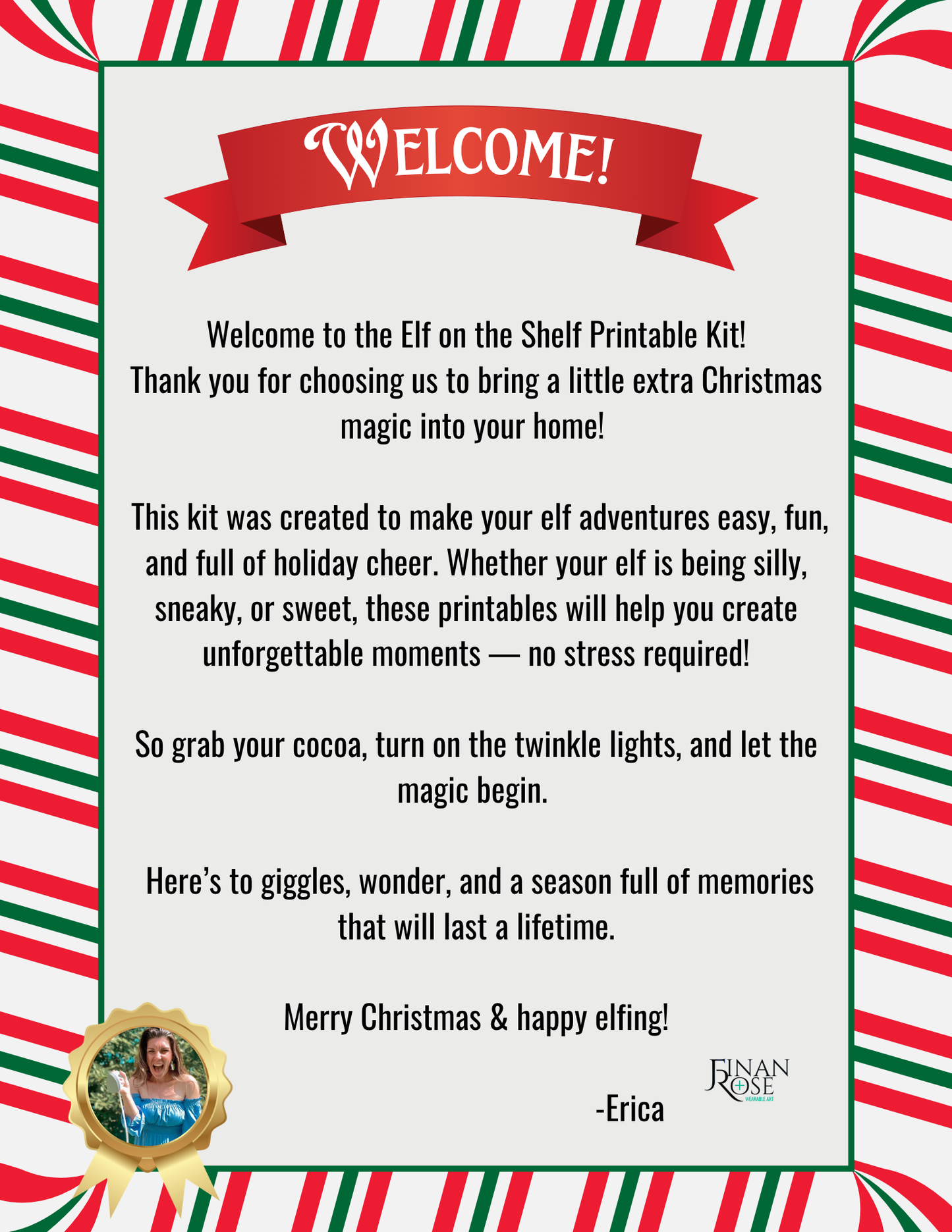 Elf on the Shelf Kit Printable Bundle