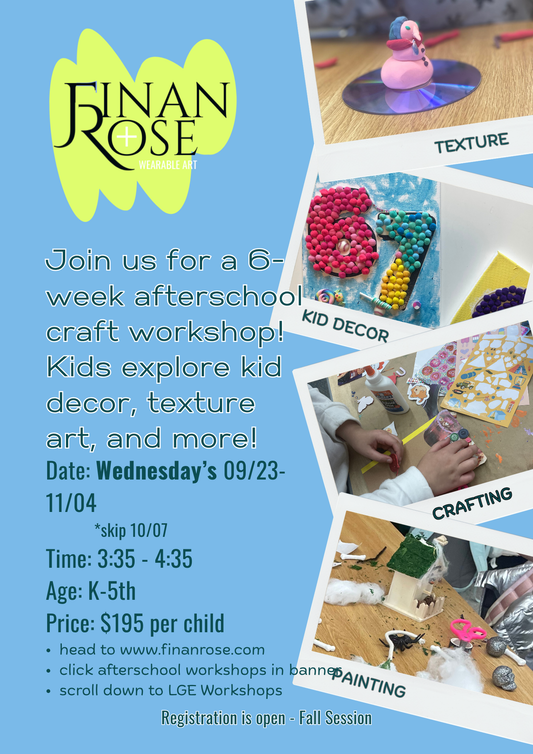LGE CRAfterschool Art:  WEDNESDAY'S - FALL SESSION