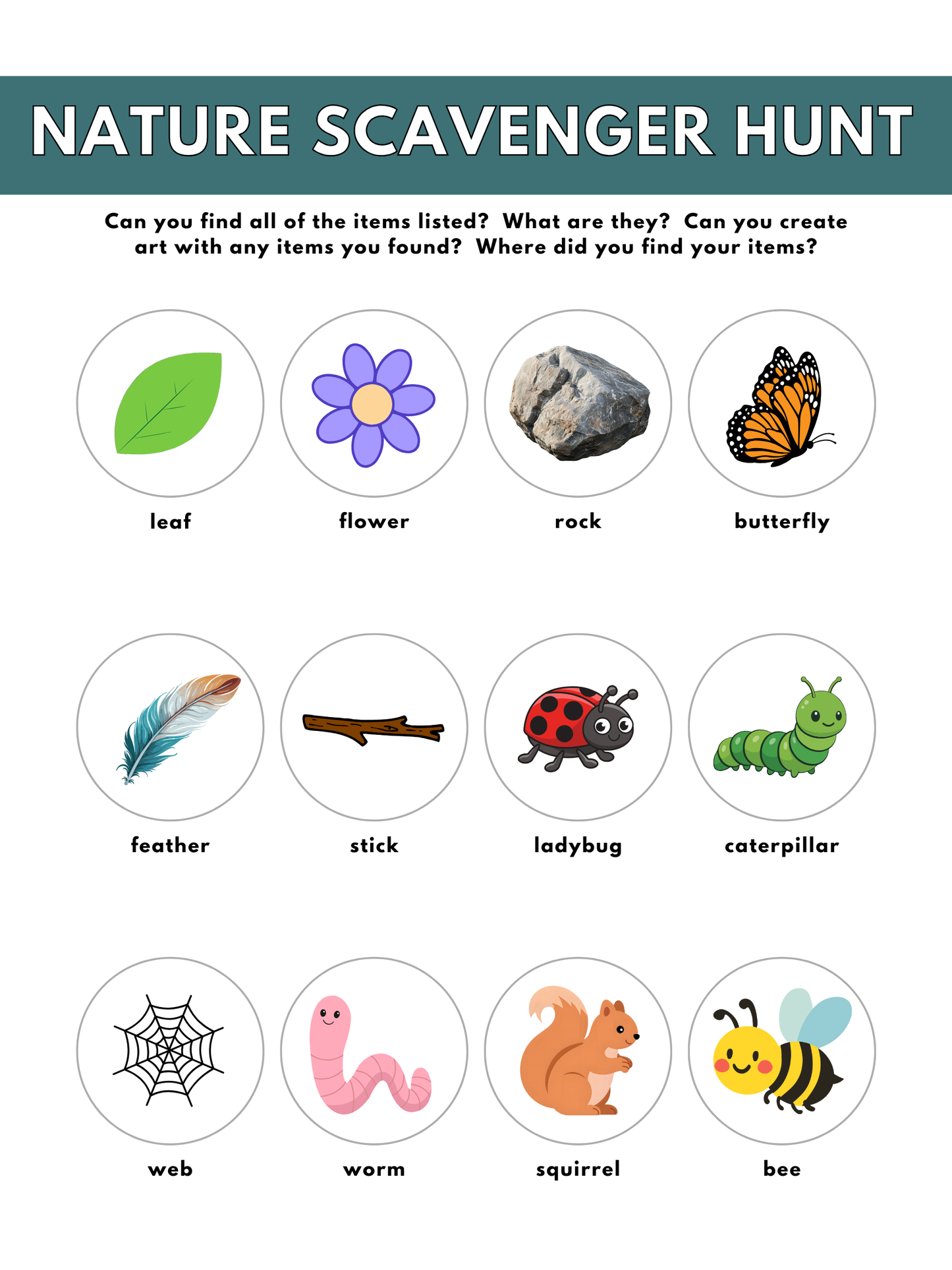 Nature Scavenger Hunt