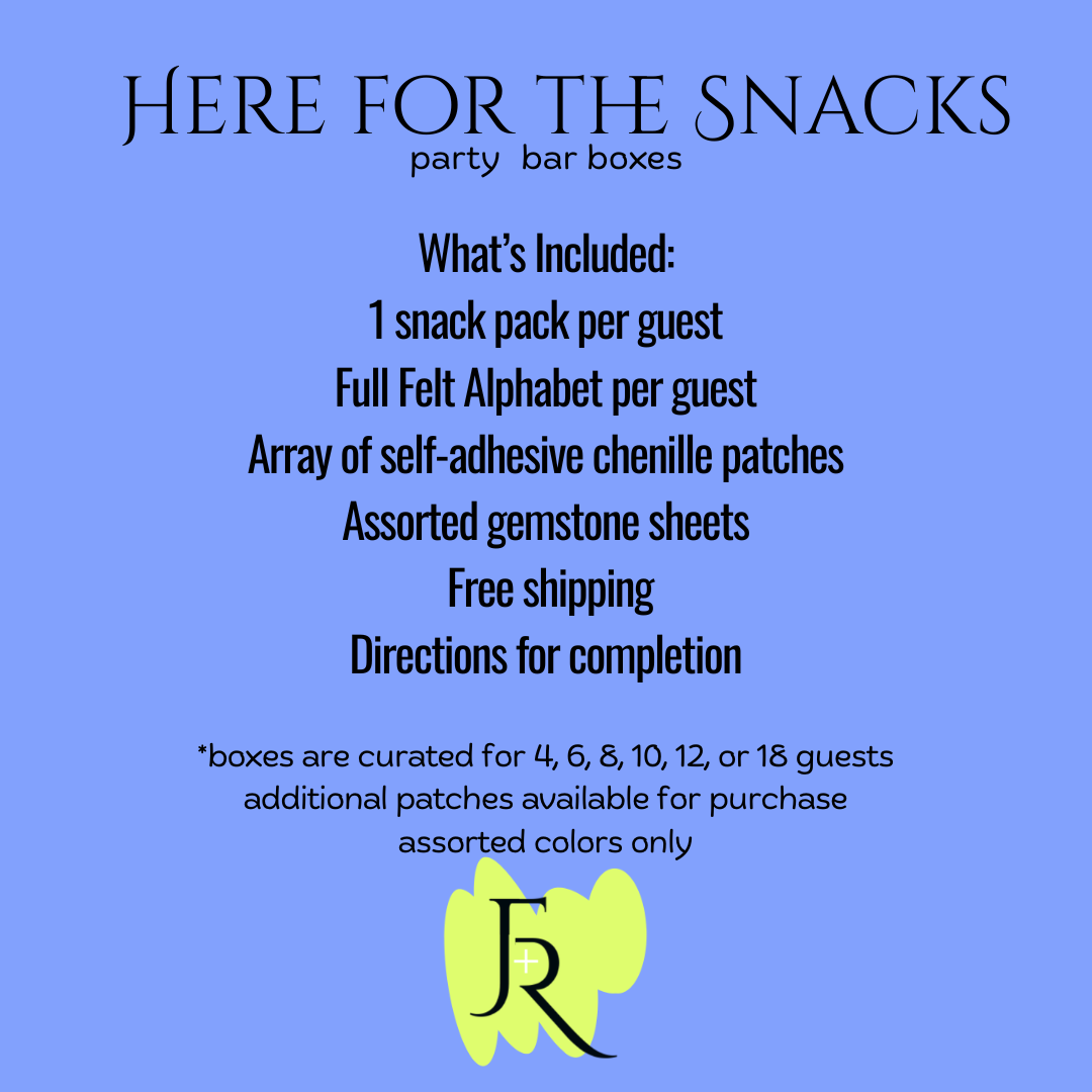 Here for the Snacks Patch Party Kit