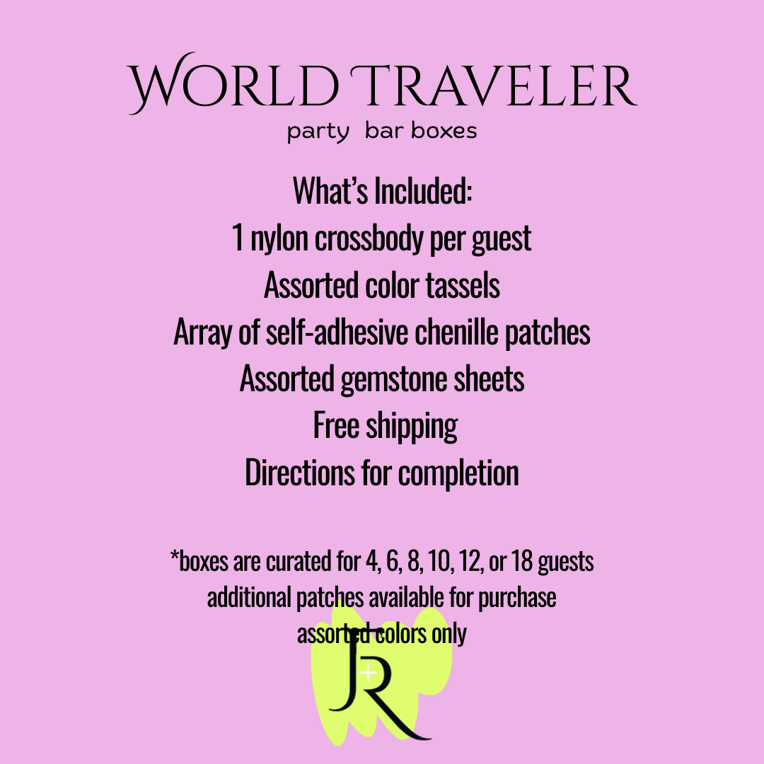 World Traveler: DIY Crossbody Bag Decorating Kit