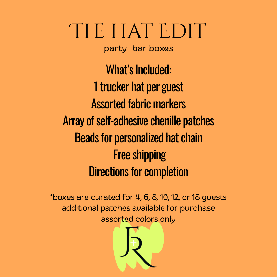 The Hat Edit: DIY Trucker Hat Decorating Kit