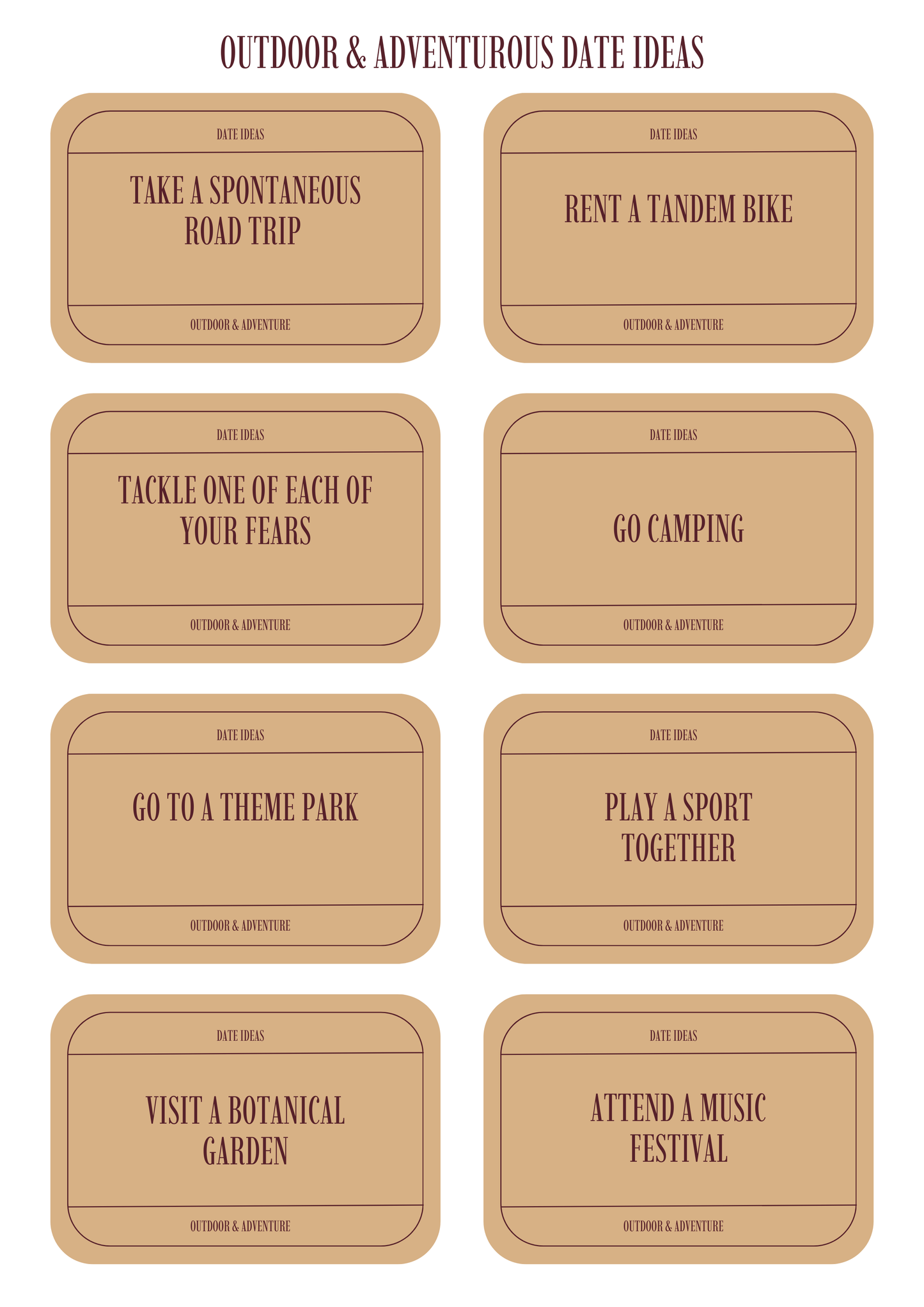 Valentine's Day Date Night Card Printable