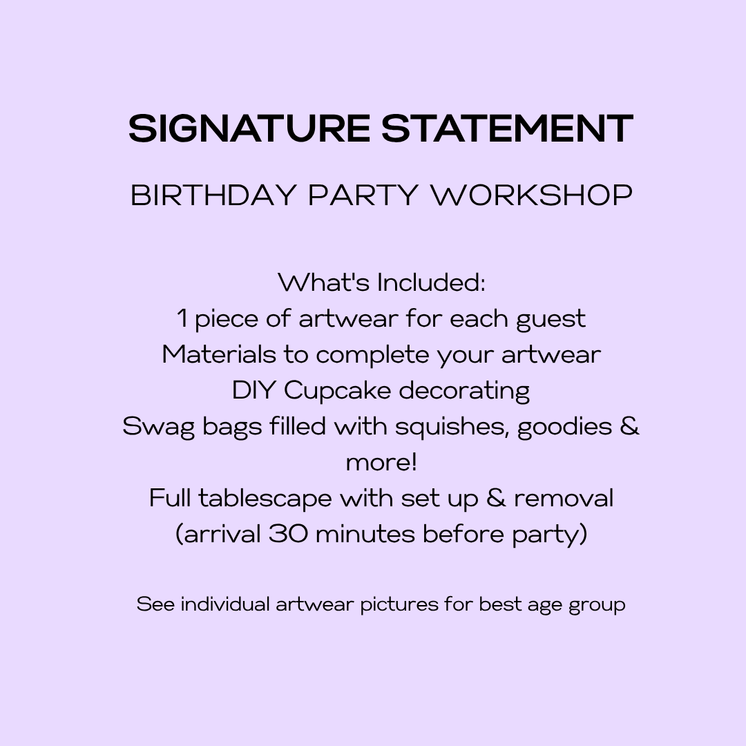 Signature Statement: Kids and Teens Party