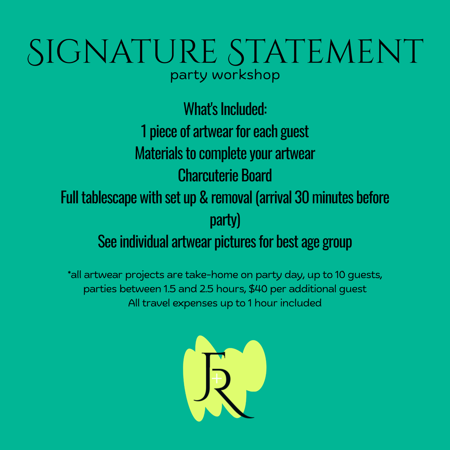 Signature Statement Workshop adults