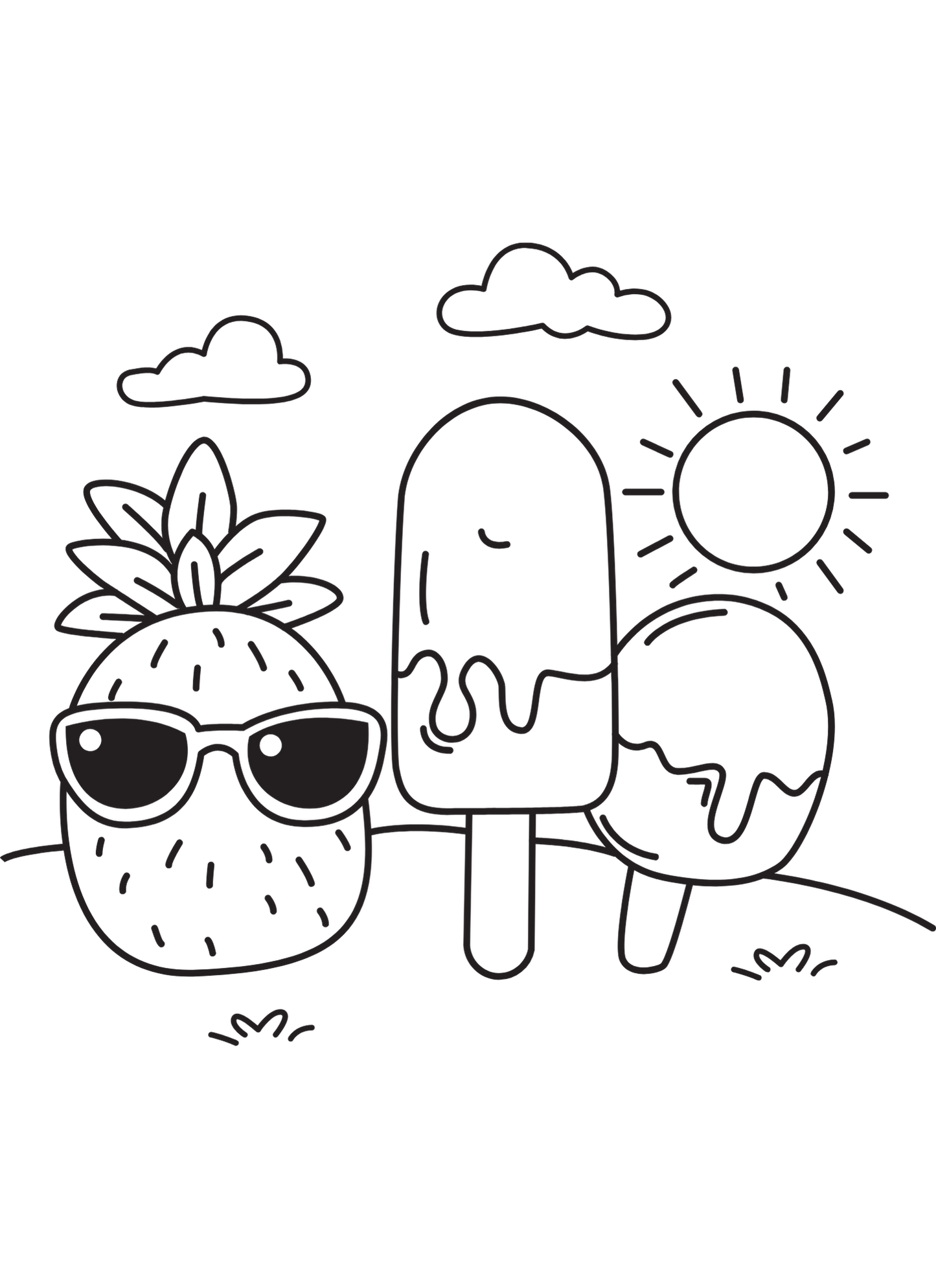 Last call for a 90s summer free coloring pages download